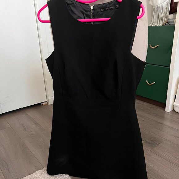Zara Basic Womens Mini Dress L Black - Picture 3 of 5